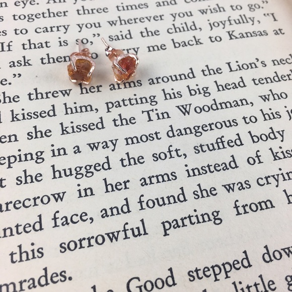 SALE!!! 💙 4 pairs left! Citrine Earrings - Picture 6 of 6